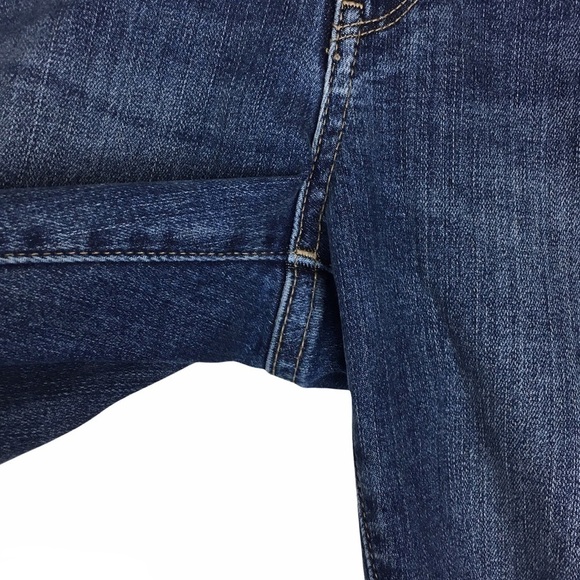 UNIQLO Jeans Skinny Tapered Mid Rise Ultra Stretch Distressed Raw Hem Size 24 - Picture 8 of 12